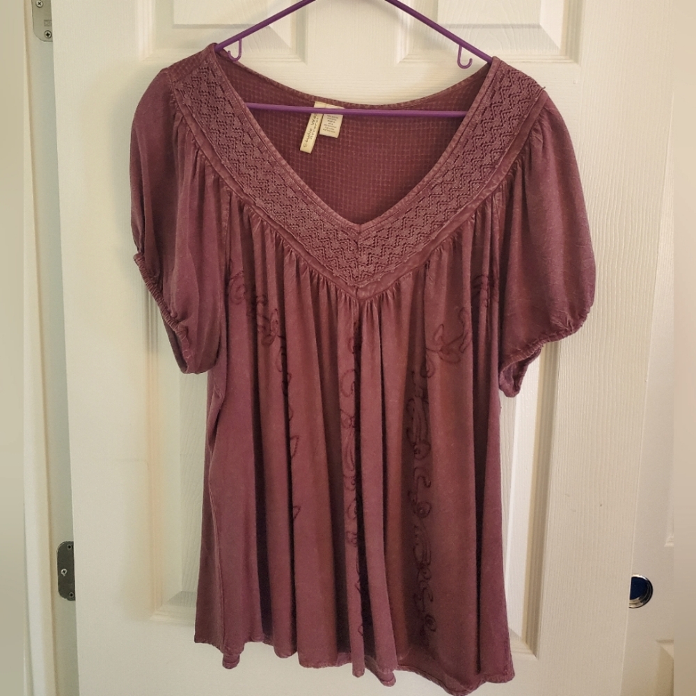 Studio West Embroidered Blouse